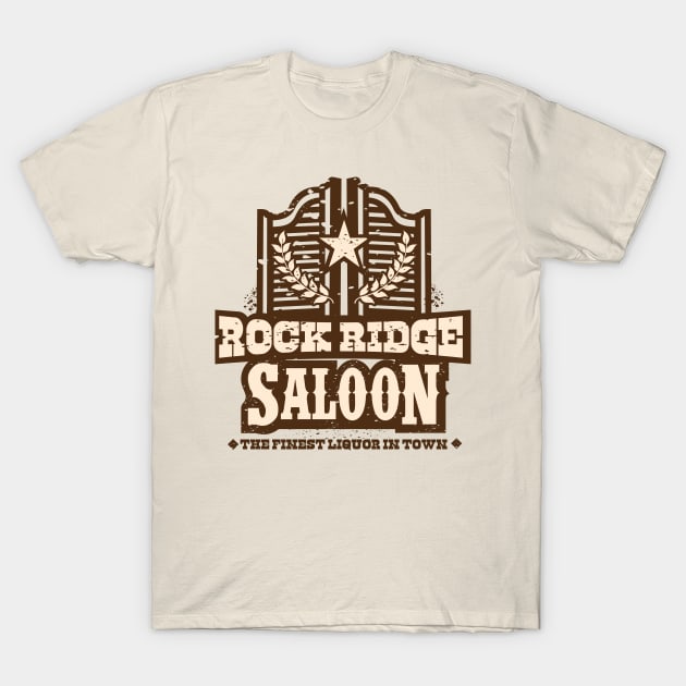 Rock Ridge Saloon T-Shirt by Meta Cortex